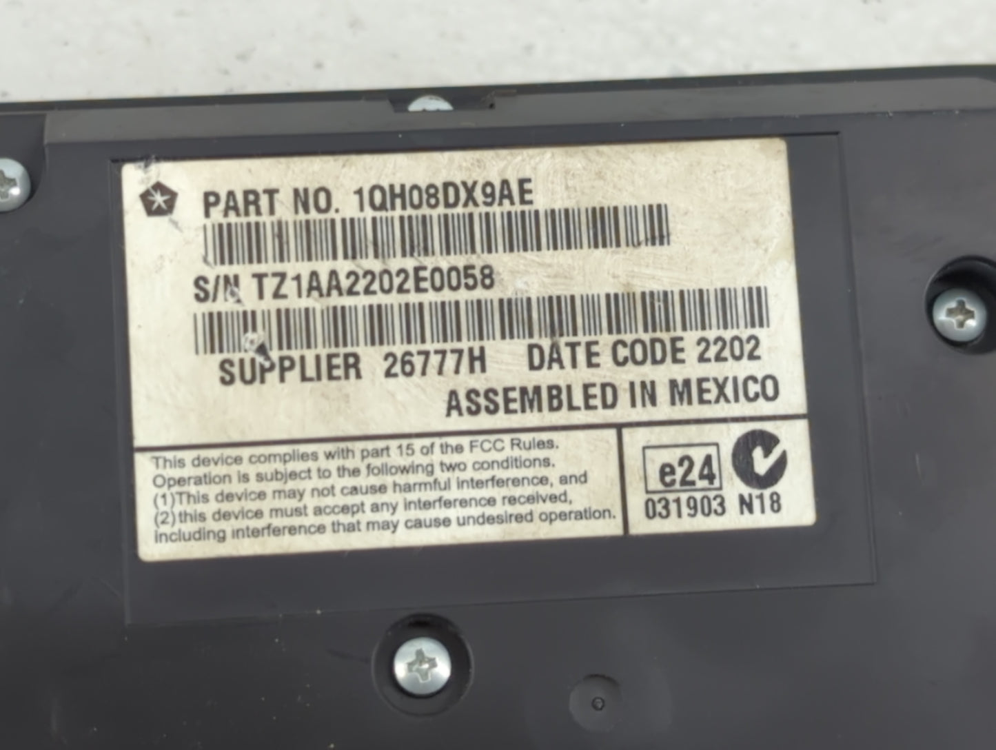 2011-2014 Dodge Charger Climate Control Module Temperature AC/Heater Replacement P/N:1QH08DX9AE Fits Fits 2011 2012 2013 201