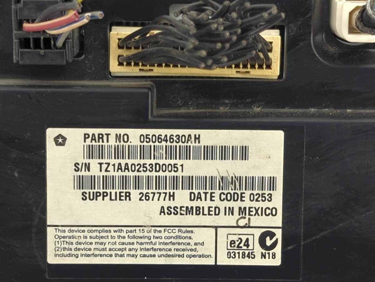 2011-2014 Dodge Charger Information Radio Display Screen 1436932 - Oemusedautoparts1.com