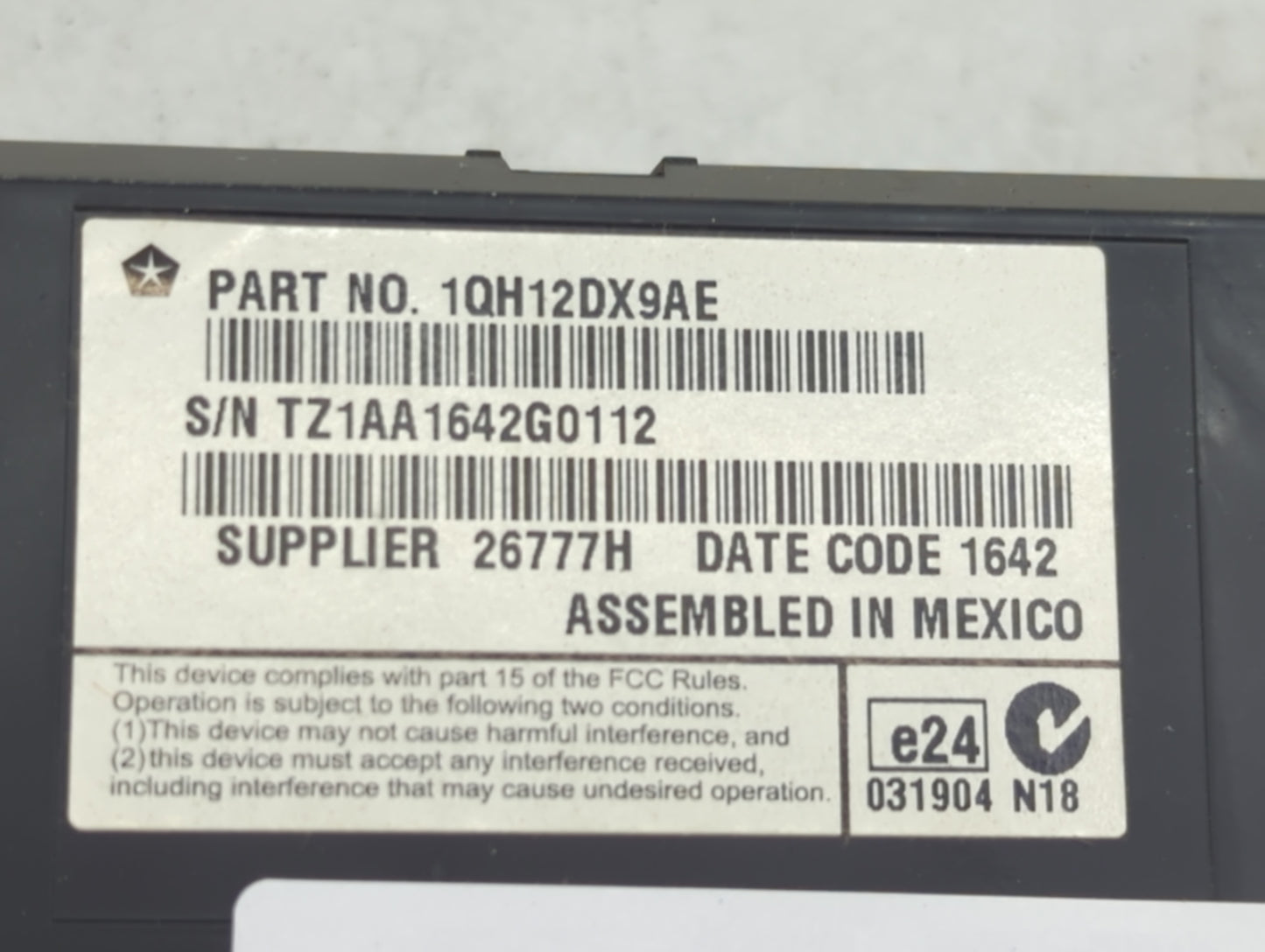 2011-2014 Dodge Charger Climate Control Module Temperature AC/Heater Replacement P/N:1QH12DX9AE Fits Fits 2011 2012 2013 201