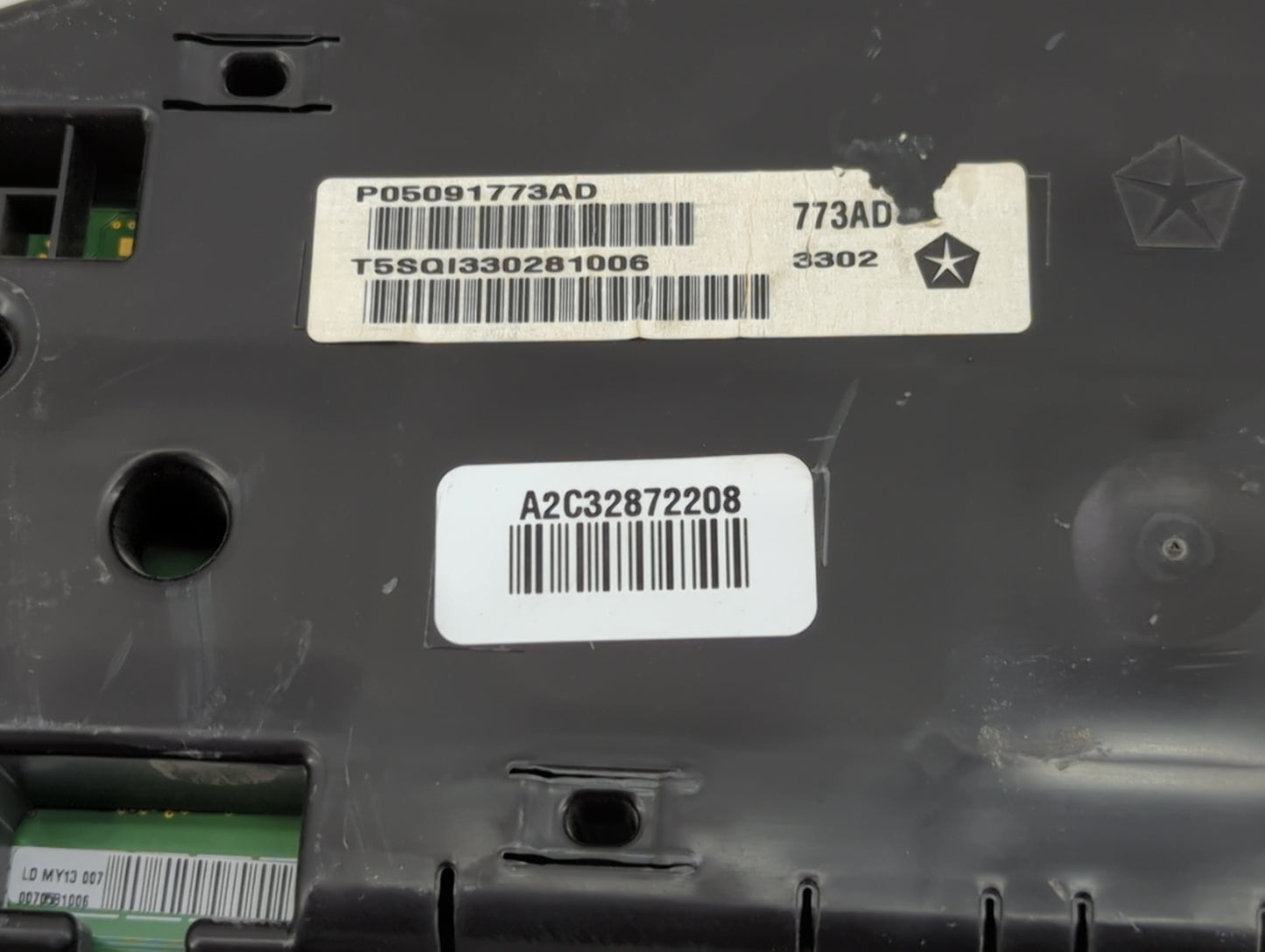 2013 Dodge Charger Instrument Cluster Speedometer Gauges P/N:P05091773AD A2C32872208 Miles: Fits OEM Used Auto Parts - Oemus
