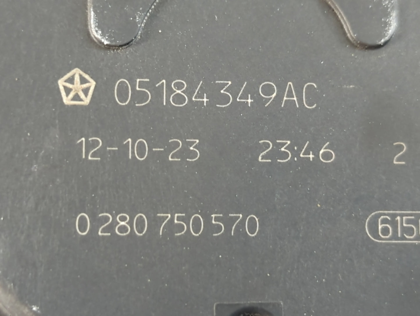 2011-2022 Dodge Charger Throttle Body P/N:0 280 750 570 05184349AC Fits OEM Used Auto Parts - Oemusedautoparts1.com