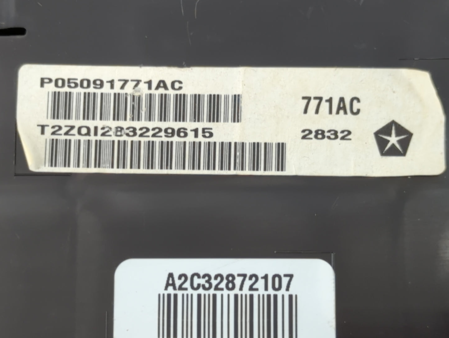 2013 Dodge Charger Instrument Cluster Speedometer Gauges P/N:P05091771AC Fits OEM Used Auto Parts - Oemusedautoparts1.com