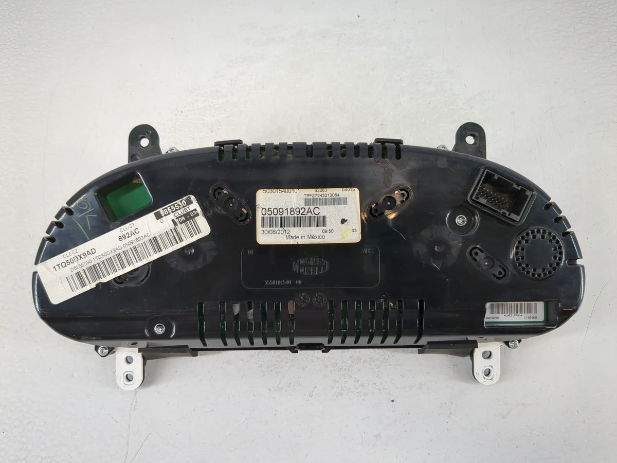 2013 Dodge Dart Instrument Cluster Speedometer Gauges P/N:05091892AC Miles:1K Fits OEM Used Auto Parts - Oemusedautoparts1.c