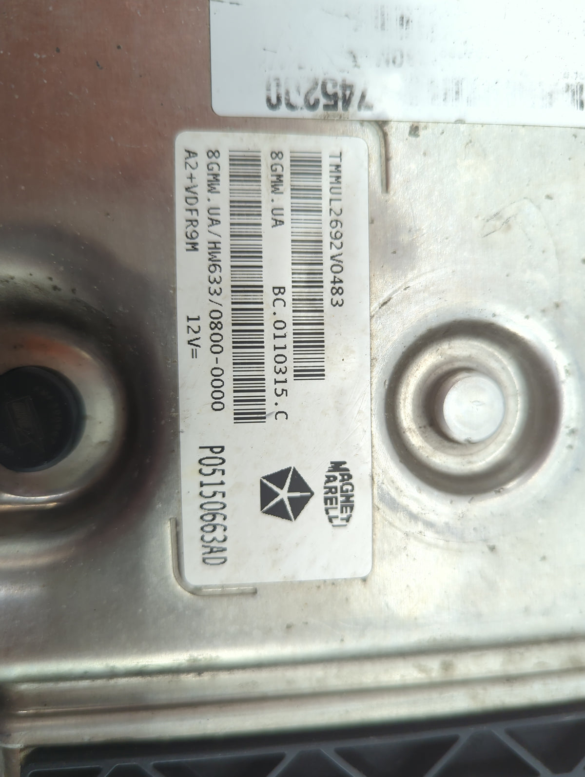 2013 Dodge Dart PCM Engine Control Computer ECU ECM PCU OEM P/N:P05150663AD TMMUL2692V0483, BC.0110315.C Fits OEM Used Auto