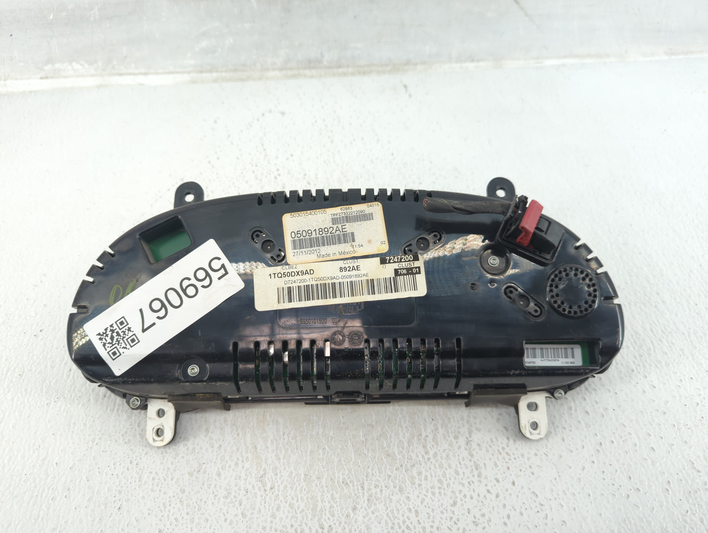 2013 Dodge Dart Instrument Cluster Speedometer Gauges P/N:1TQ50DX9AD 05091892AE Fits OEM Used Auto Parts - Oemusedautoparts1