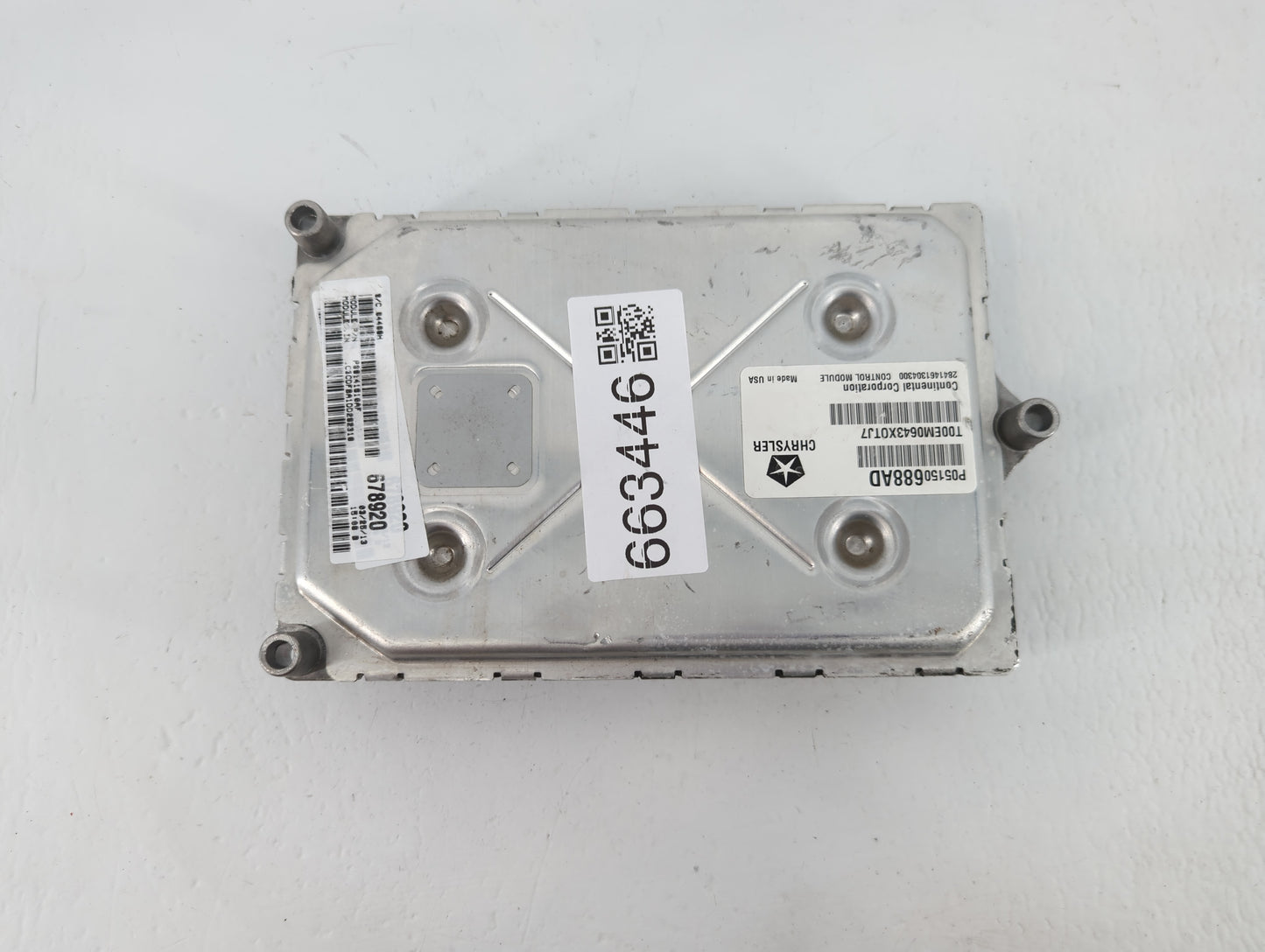 2013 Dodge Dart PCM Engine Control Computer ECU ECM PCU OEM P/N:P05150688AD Fits OEM Used Auto Parts - Oemusedautoparts1.com