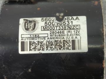 2013-2016 Dodge Dart Car Starter Motor Solenoid OEM P/N:M000T33872ZC Fits Fits 2013 2014 2015 2016 OEM Used Auto Parts