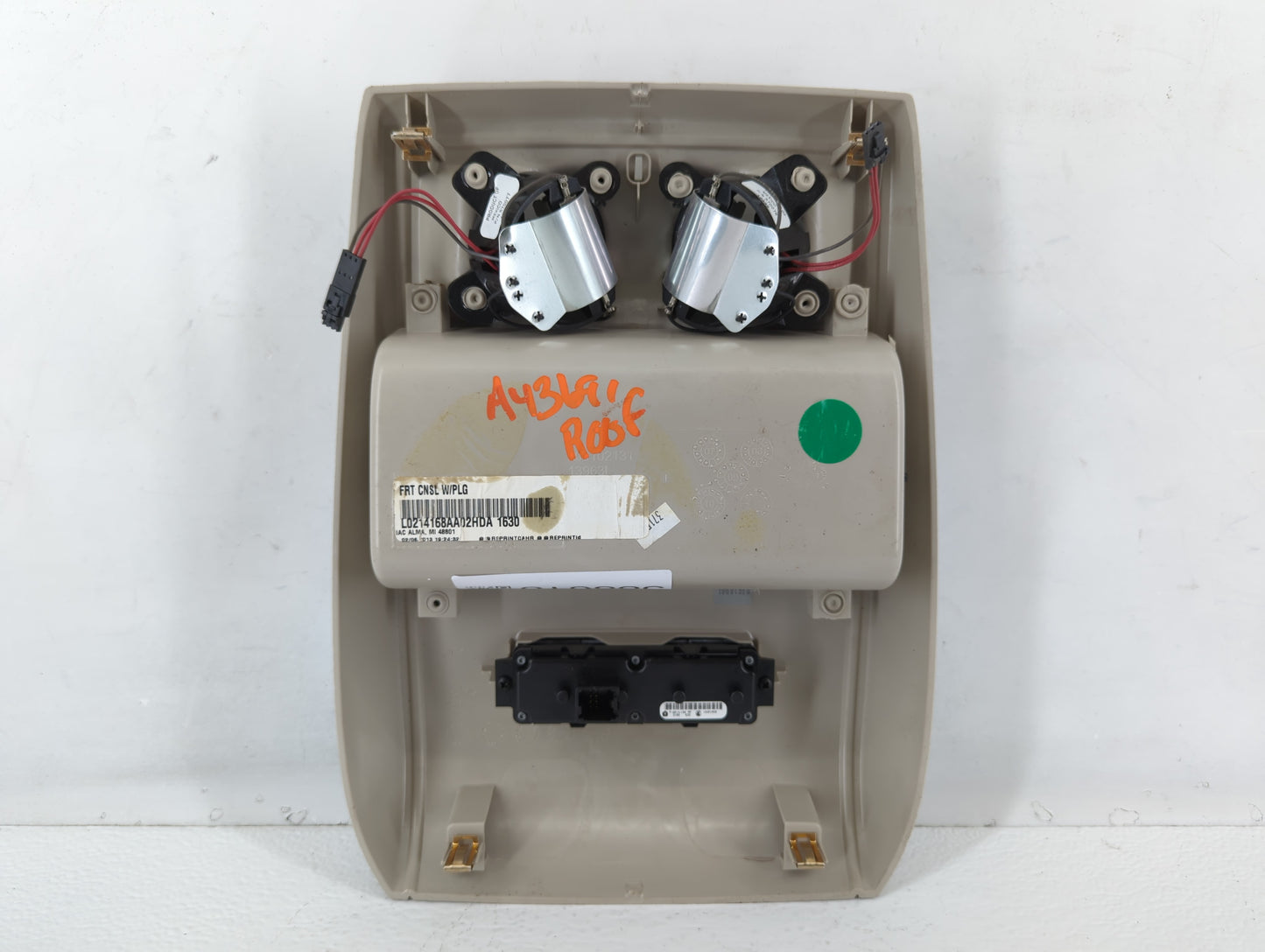 2013 Dodge Grand Caravan Overhead Roof Console - Oemusedautoparts1.com