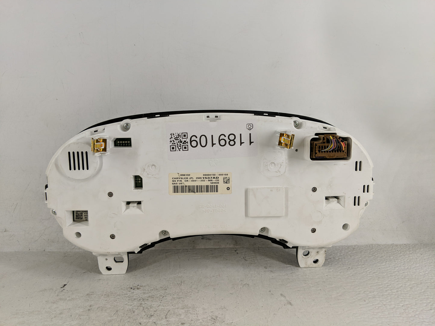 2013 Dodge Journey Instrument Cluster Speedometer Gauges P/N:05091537AD Fits OEM Used Auto Parts - Oemusedautoparts1.com