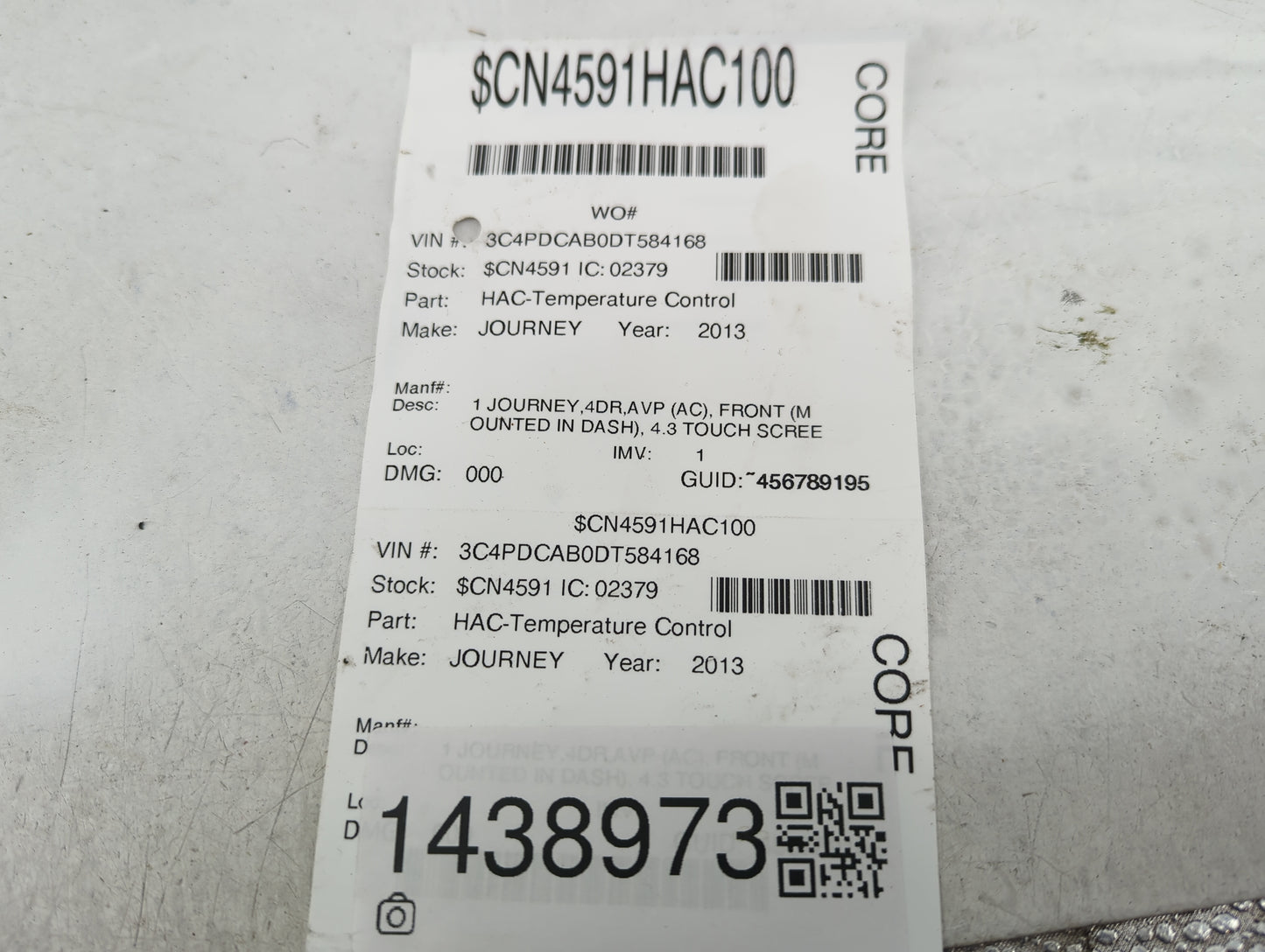 2011-2017 Dodge Journey Climate Control Module Temperature AC/Heater Replacement Fits Fits 2011 2012 2013 2014 2015 2016 201