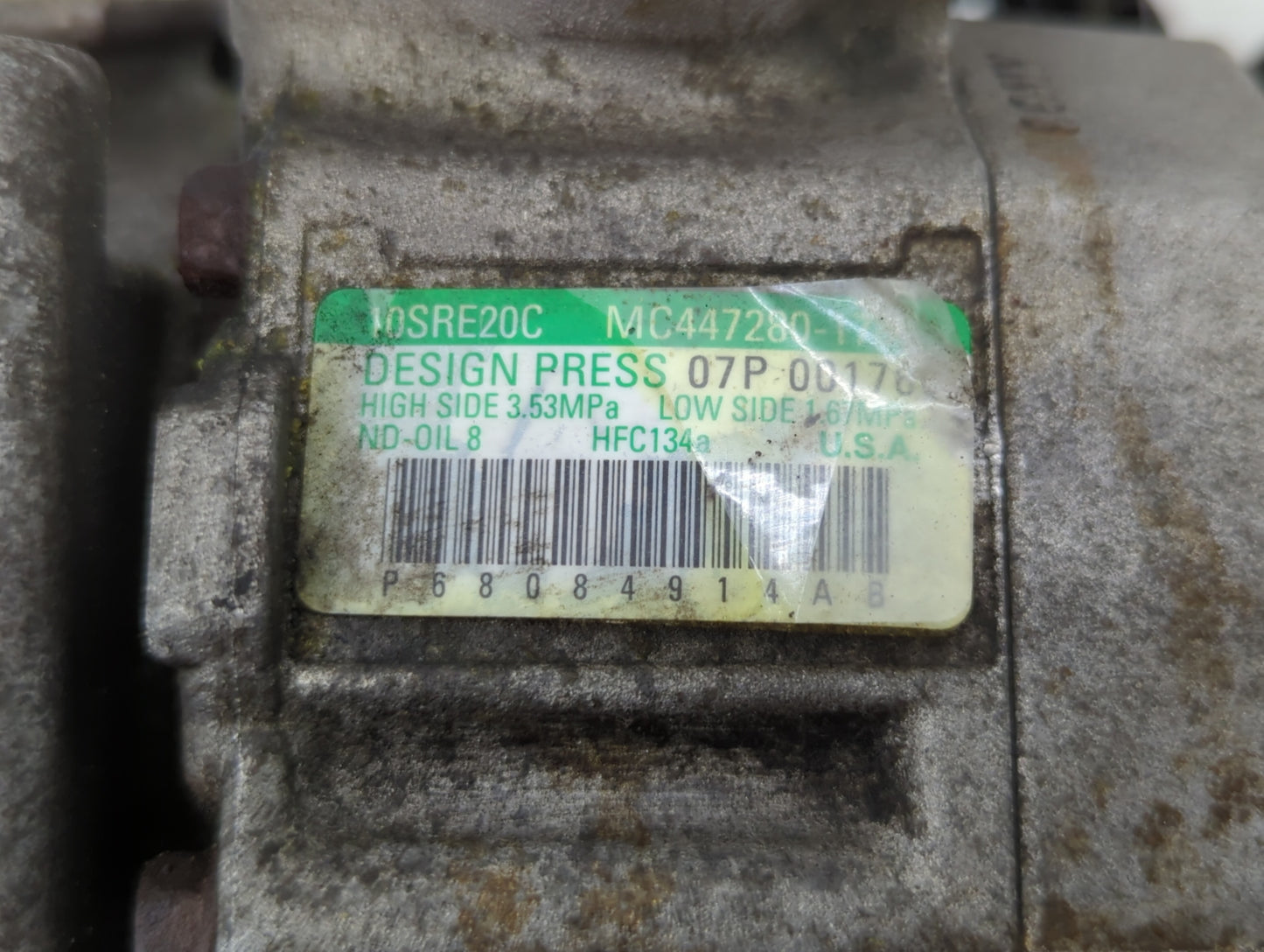2011-2019 Dodge Journey Air Conditioning A/c Ac Compressor Oem - Oemusedautoparts1.com