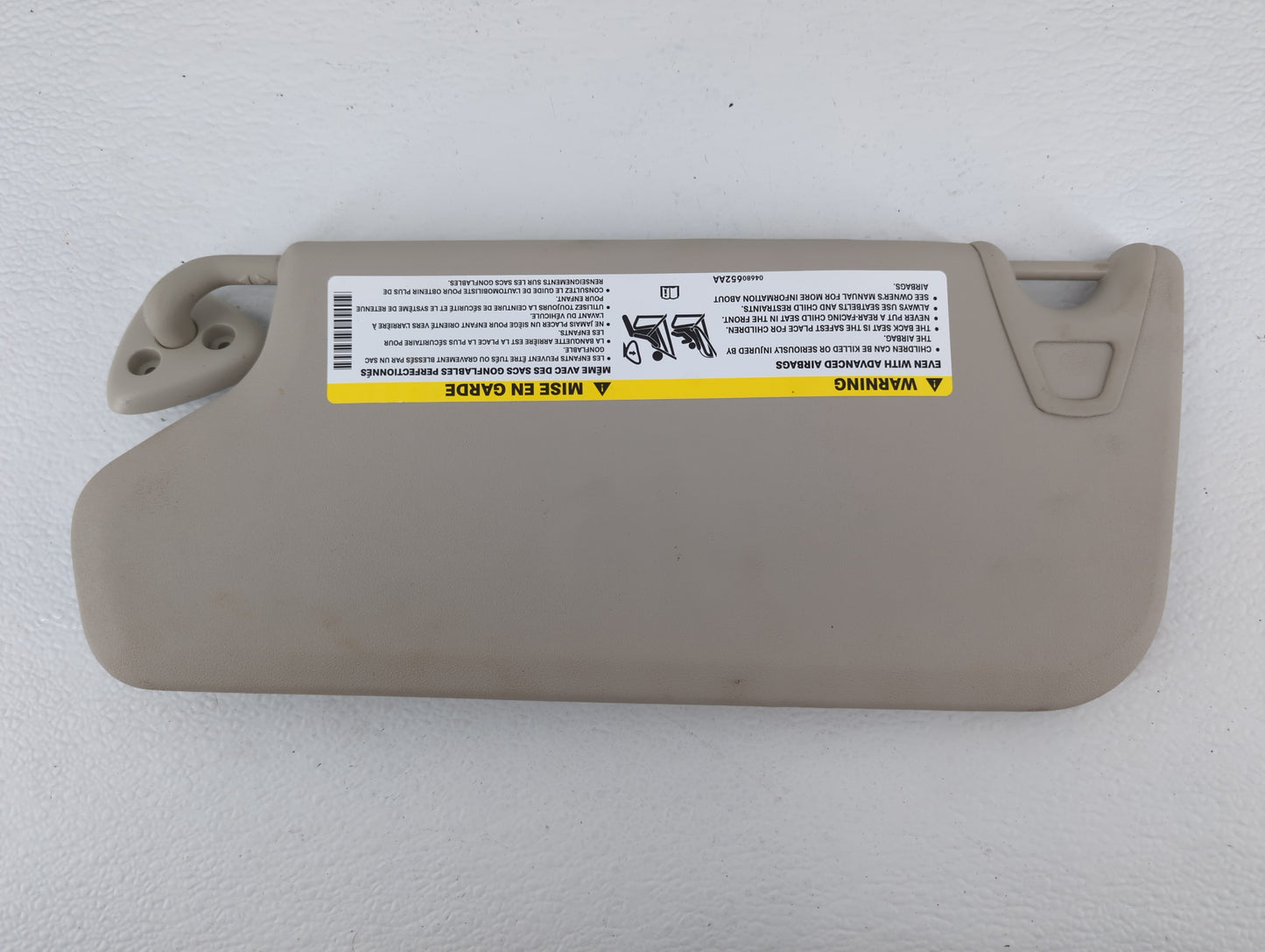 2013 Dodge Journey Sun Visor Shade Replacement Passenger Right Mirror Fits OEM Used Auto Parts - Oemusedautoparts1.com