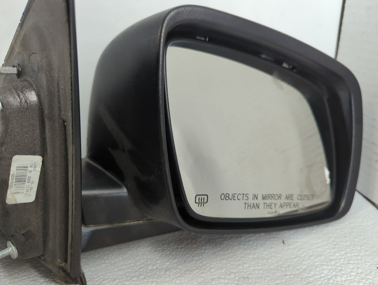 2013 Dodge Journey Passenger Right Side View Manual Door Mirror Grey - Oemusedautoparts1.com