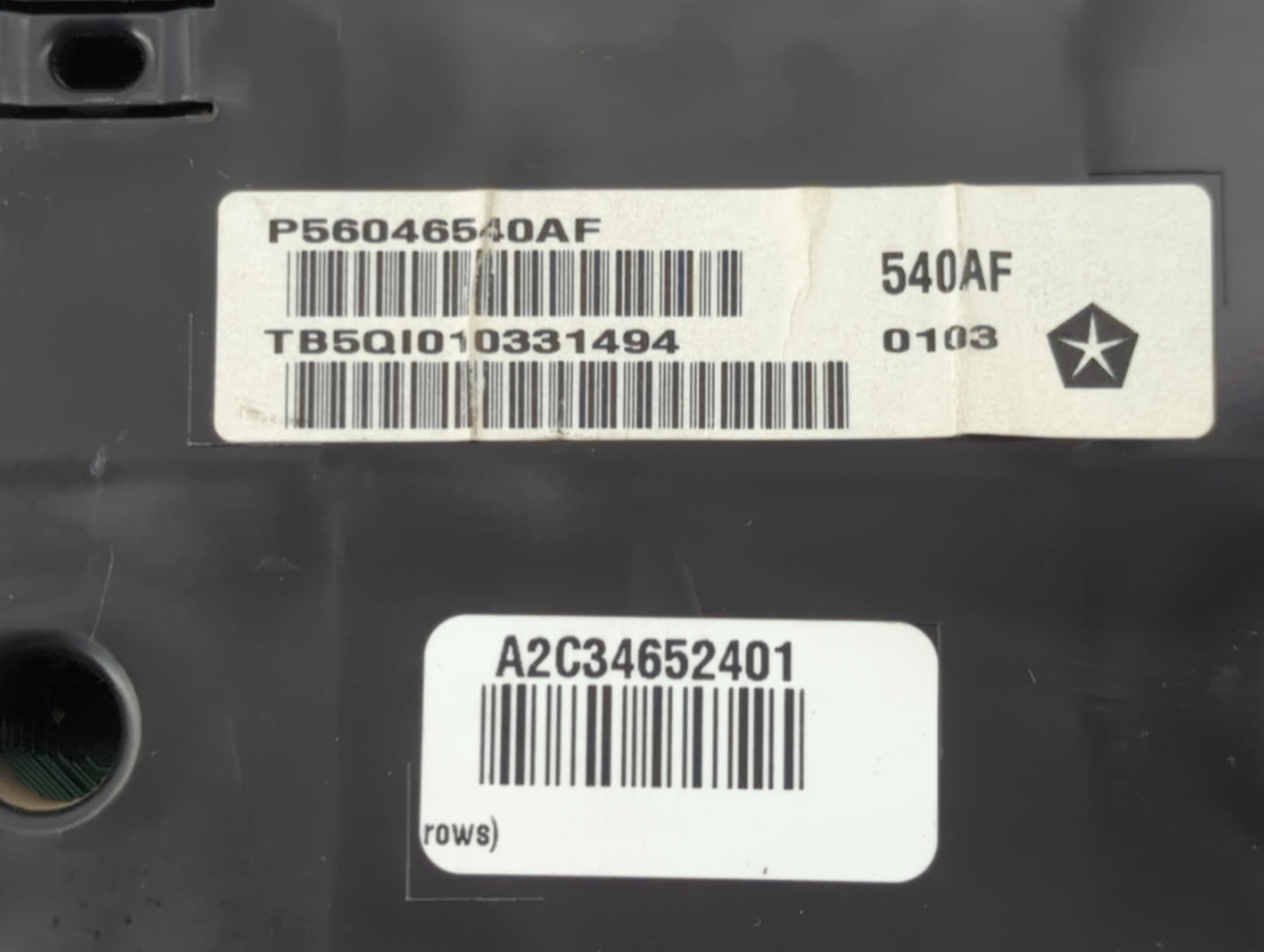 2013 Dodge Ram 1500 Instrument Cluster Speedometer Gauges P/N:P56046540AF Fits OEM Used Auto Parts - Oemusedautoparts1.com