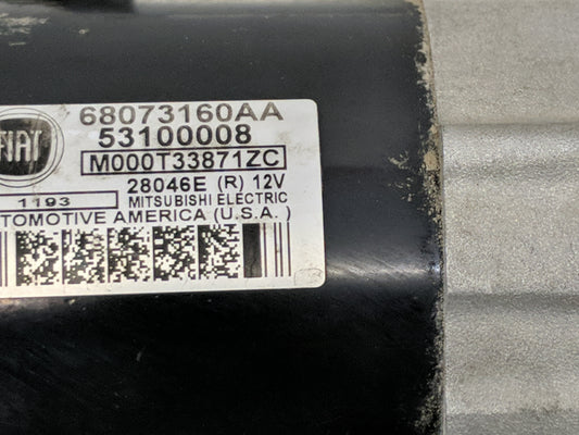 2012-2017 Fiat 500 Car Starter Motor Solenoid OEM P/N:68073160AA 50045531, 56029698AA Fits Fits 2012 2013 2014 2015 2016 2017 OEM Used Auto Parts
