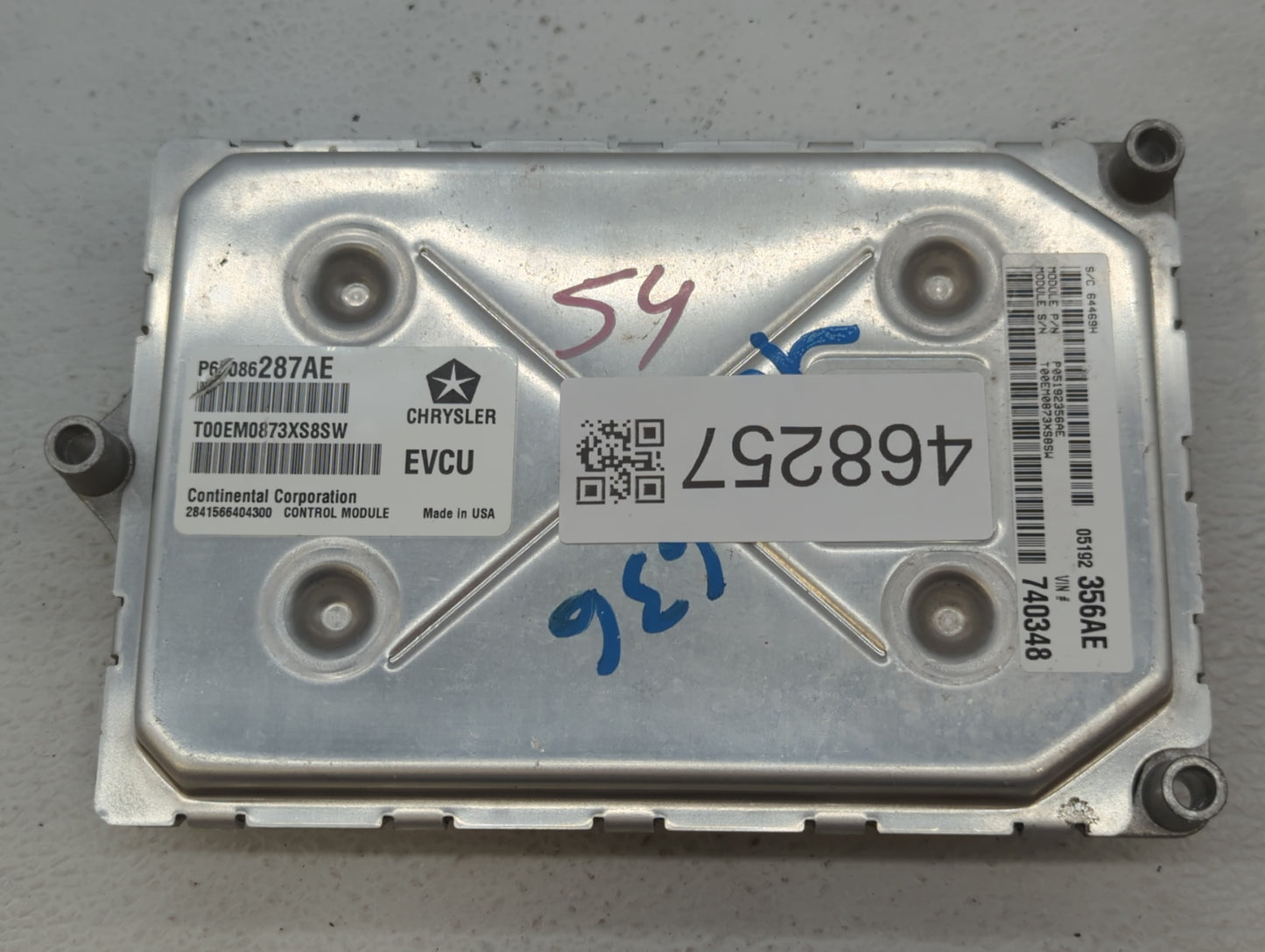 2013 Fiat 500 PCM Engine Control Computer ECU ECM PCU OEM P/N:P05192356AH P05192356AG, P68086287AE, P05192356AE Fits OEM Use