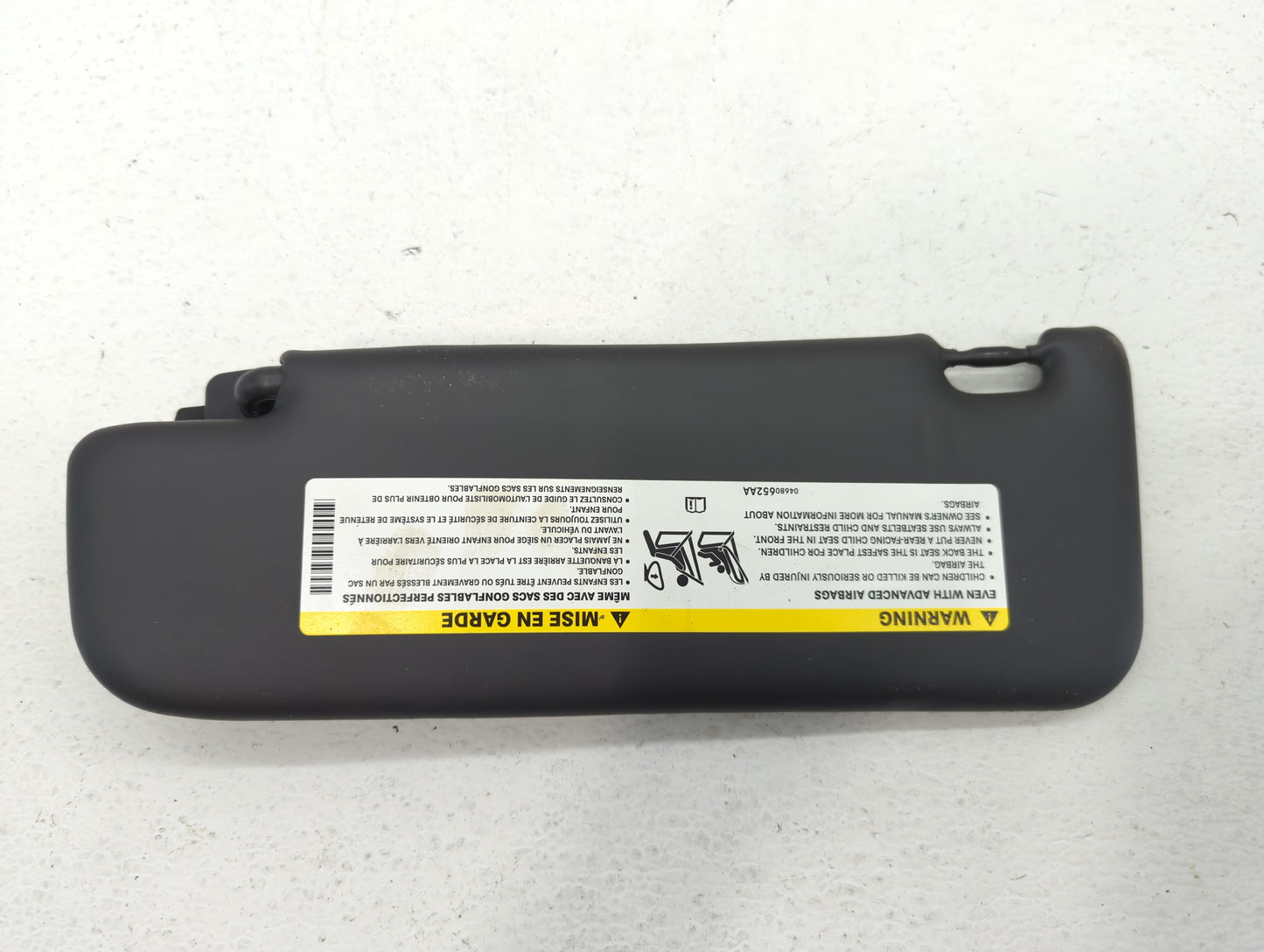 2012-2017 Fiat 500 Sun Visor Shade Replacement Passenger Right Mirror Fits Fits 2012 2013 2014 2015 2016 2017 OEM Used Auto