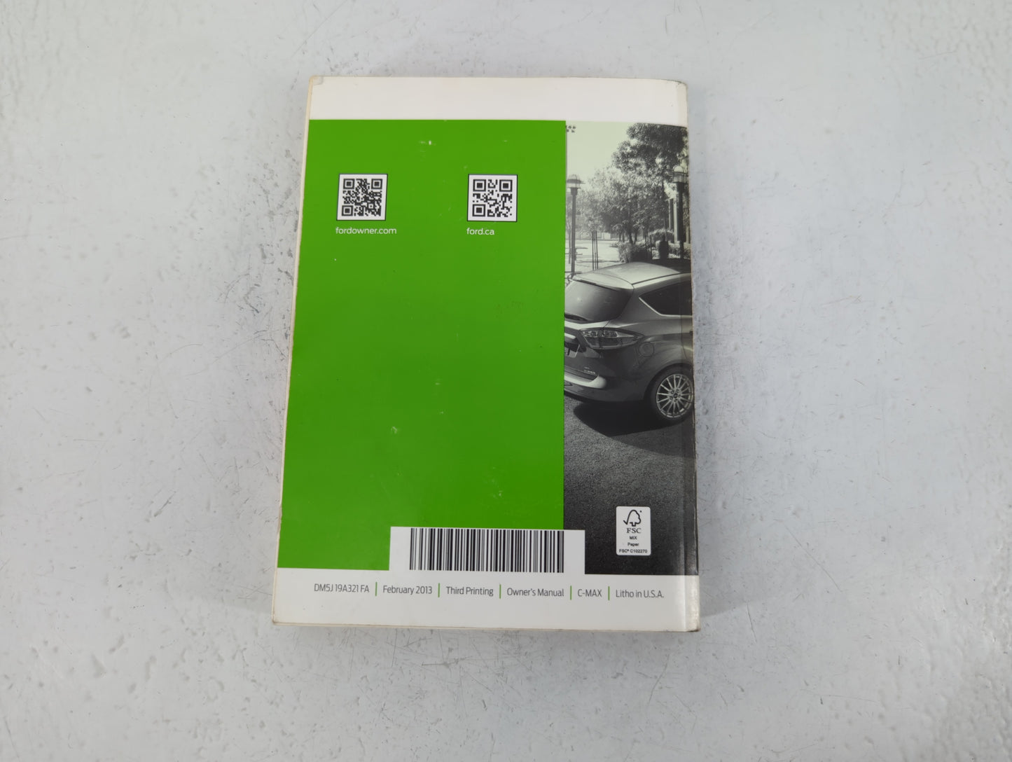 2013 Ford C-Max Owners Manual Book Guide P/N:DM5J19A321FA OEM Used Auto Parts - Oemusedautoparts1.com