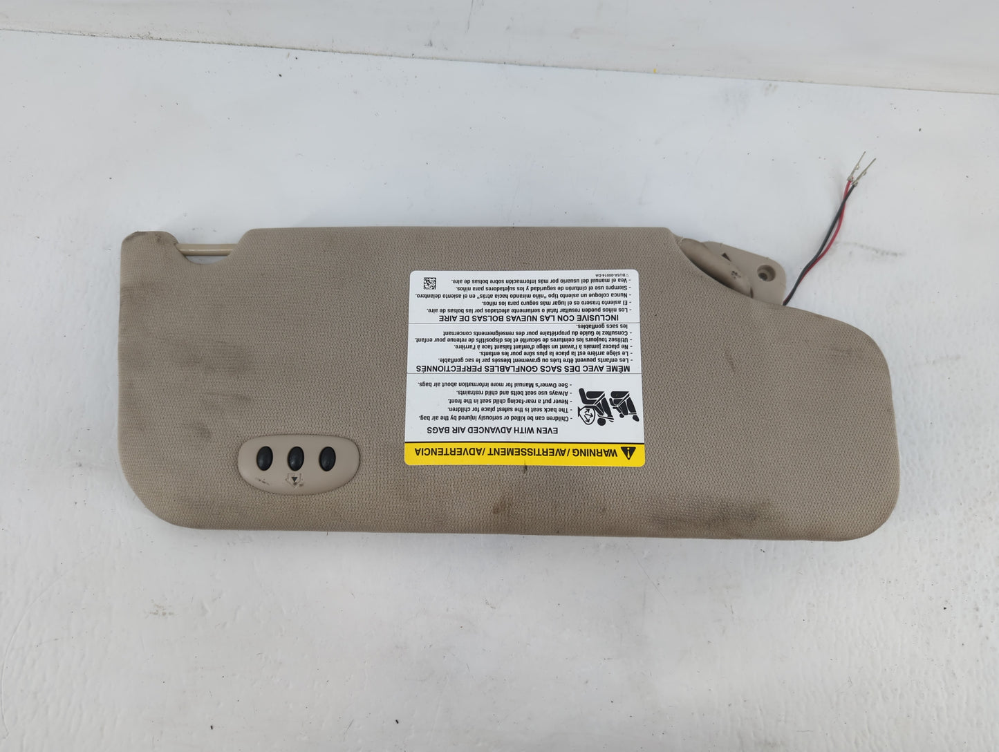 2011-2014 Ford Edge Sun Visor Shade Replacement Driver Left Mirror Fits Fits 2011 2012 2013 2014 OEM Used Auto Parts - Oemus