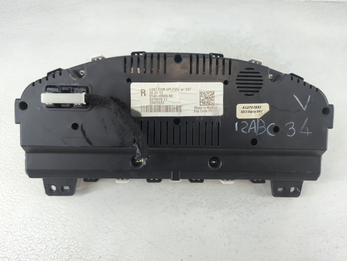 2013 Ford Edge Instrument Cluster Speedometer Gauges P/N:DT4T-10849-RE Miles:116K Fits OEM Used Auto Parts - Oemusedautopart