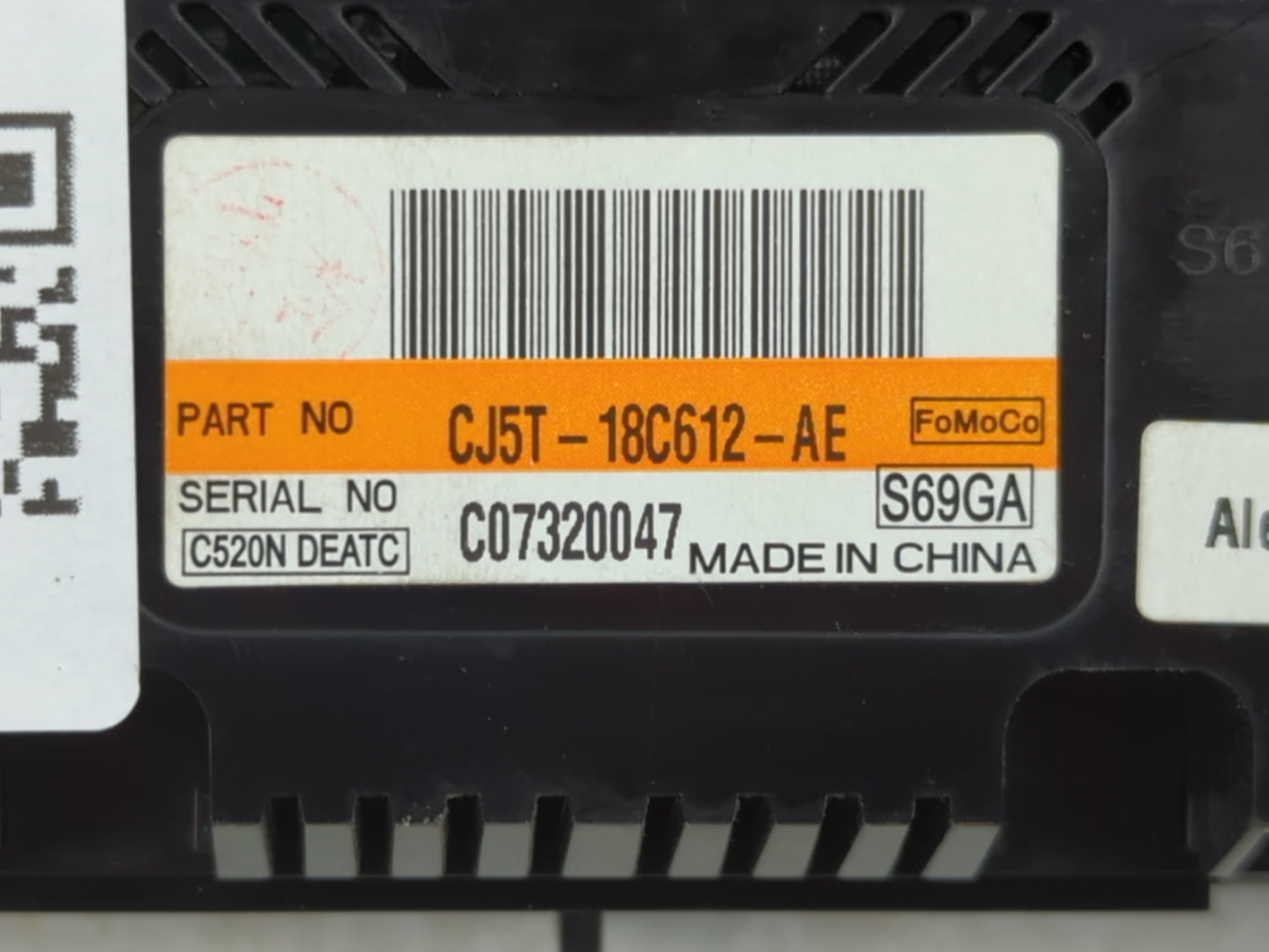 2013 Ford Escape Climate Control Module Temperature AC/Heater Replacement P/N:CJ5T-18C612-AE Fits OEM Used Auto Parts - Oemu