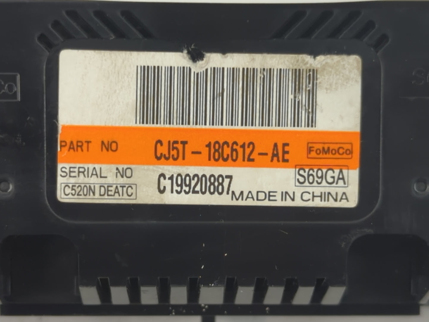 2013 Ford Escape Climate Control Module Temperature AC/Heater Replacement P/N:CJ5T-18C612-AE Fits OEM Used Auto Parts - Oemu