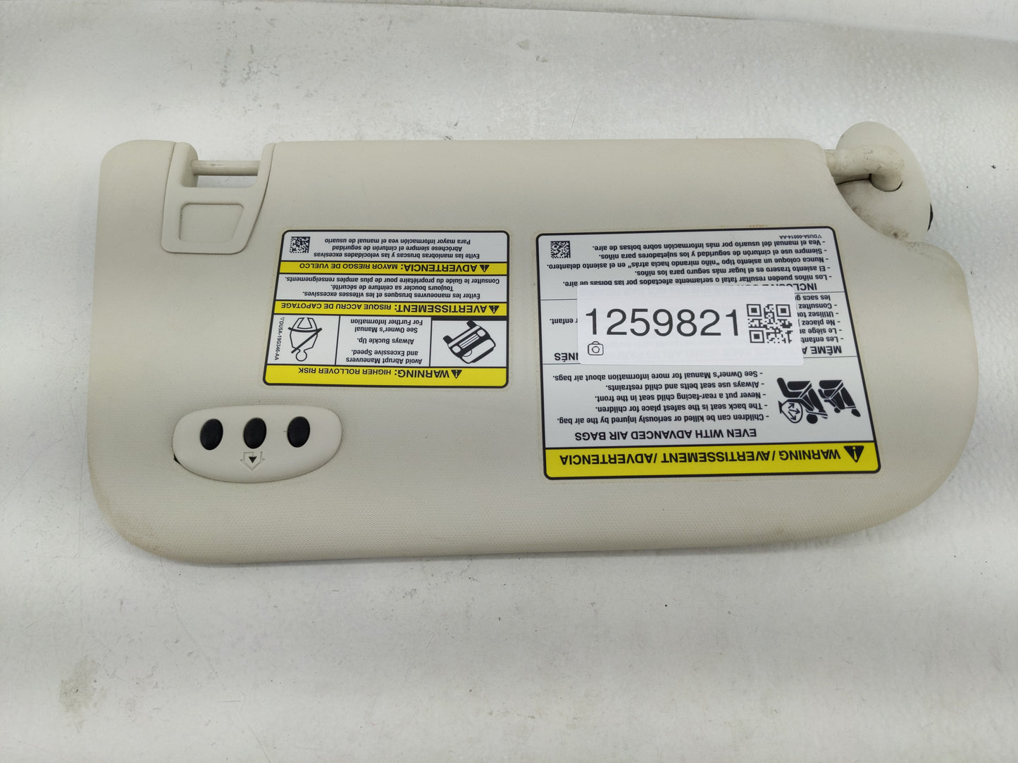 2013-2019 Ford Escape Sun Visor Shade Replacement Driver Left Mirror Fits Fits 2013 2014 2015 2016 2017 2018 2019 OEM Used A