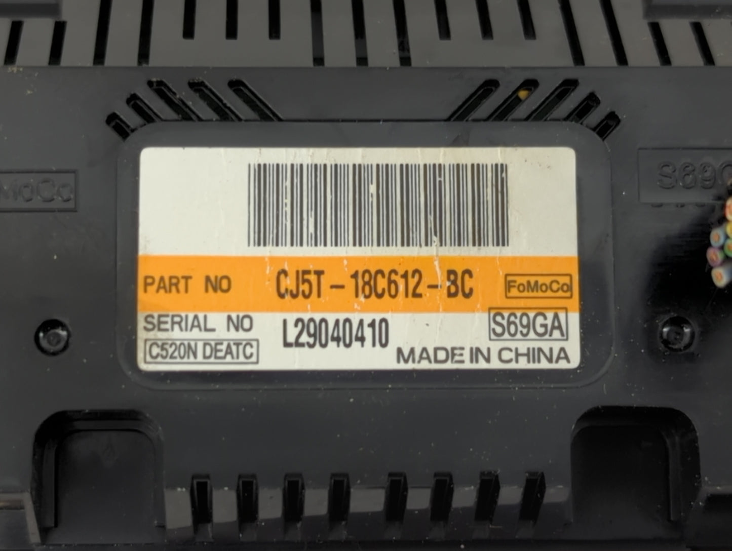 2013 Ford Escape Climate Control Module Temperature AC/Heater Replacement P/N:CJ5T-18C612-BC Fits OEM Used Auto Parts - Oemu