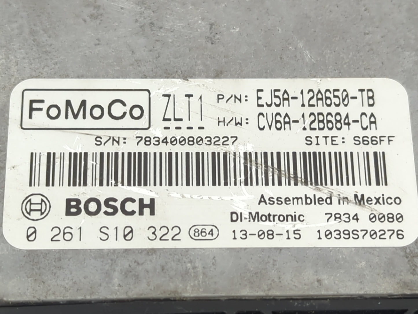 2013-2016 Ford Escape PCM Engine Control Computer ECU ECM PCU OEM P/N:CV6A-12B684-CA EJ5A-12A650-TB Fits Fits 2013 2014 2015
