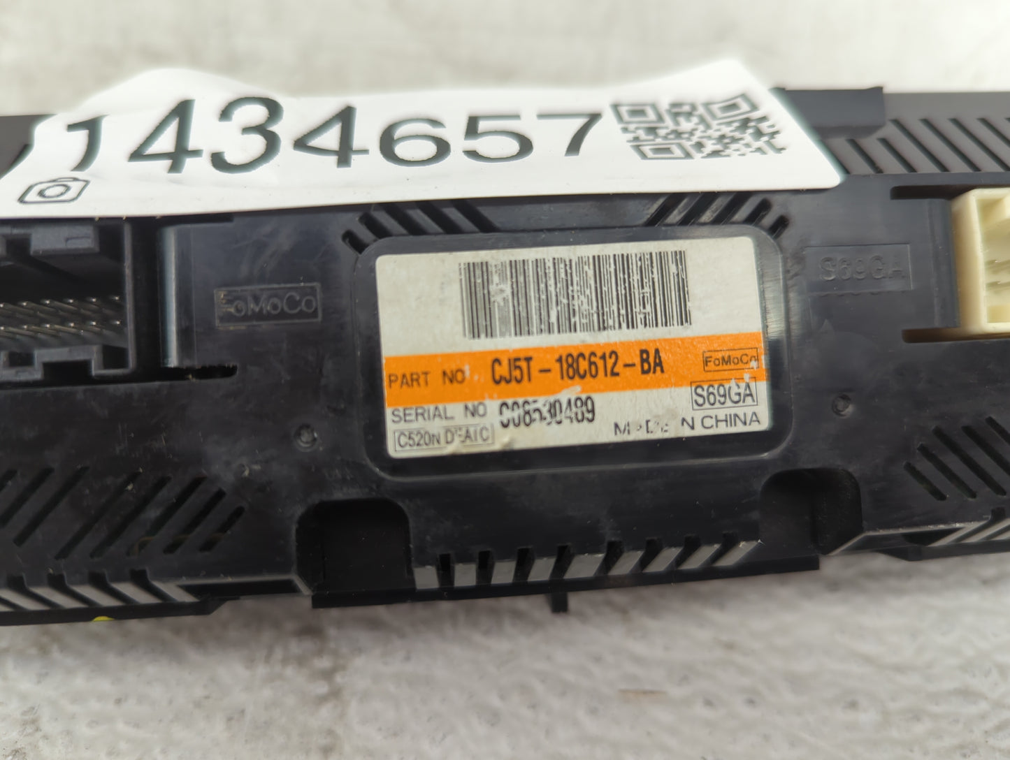 2013-2015 Ford Escape Climate Control Module Temperature AC/Heater Replacement P/N:CJ5T-18C612-BA Fits Fits 2013 2014 2015 O