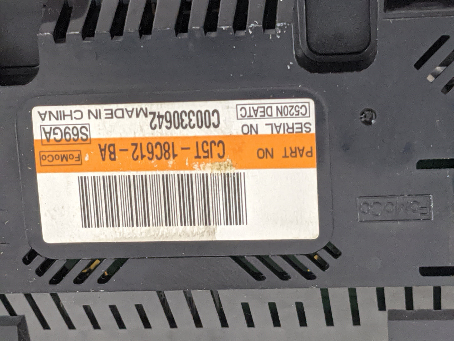 2013-2015 Ford Escape Climate Control Module Temperature AC/Heater Replacement P/N:CJ5T-18C612-BA Fits Fits 2013 2014 2015 O