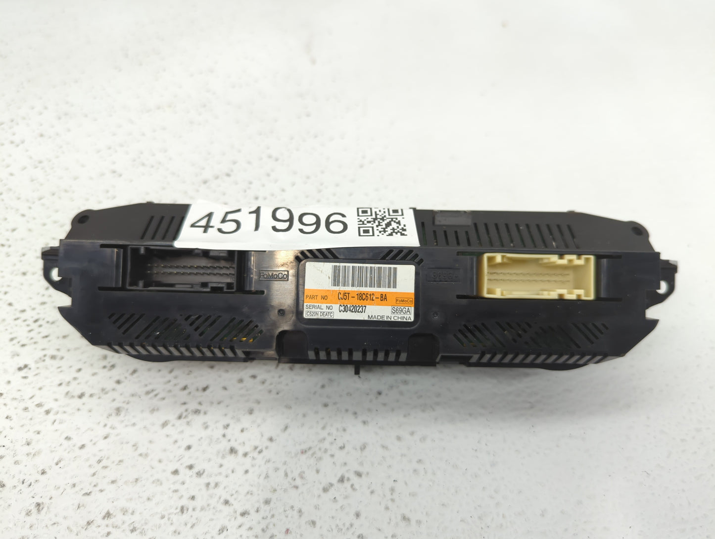 2013 Ford Escape Climate Control Module Temperature AC/Heater Replacement P/N:CJ5T-18C612-BA CJ5T-18C612-AE Fits OEM Used Au