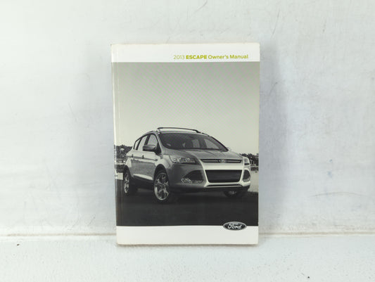 2013 Ford Escape Owners Manual Book Guide OEM Used Auto Parts