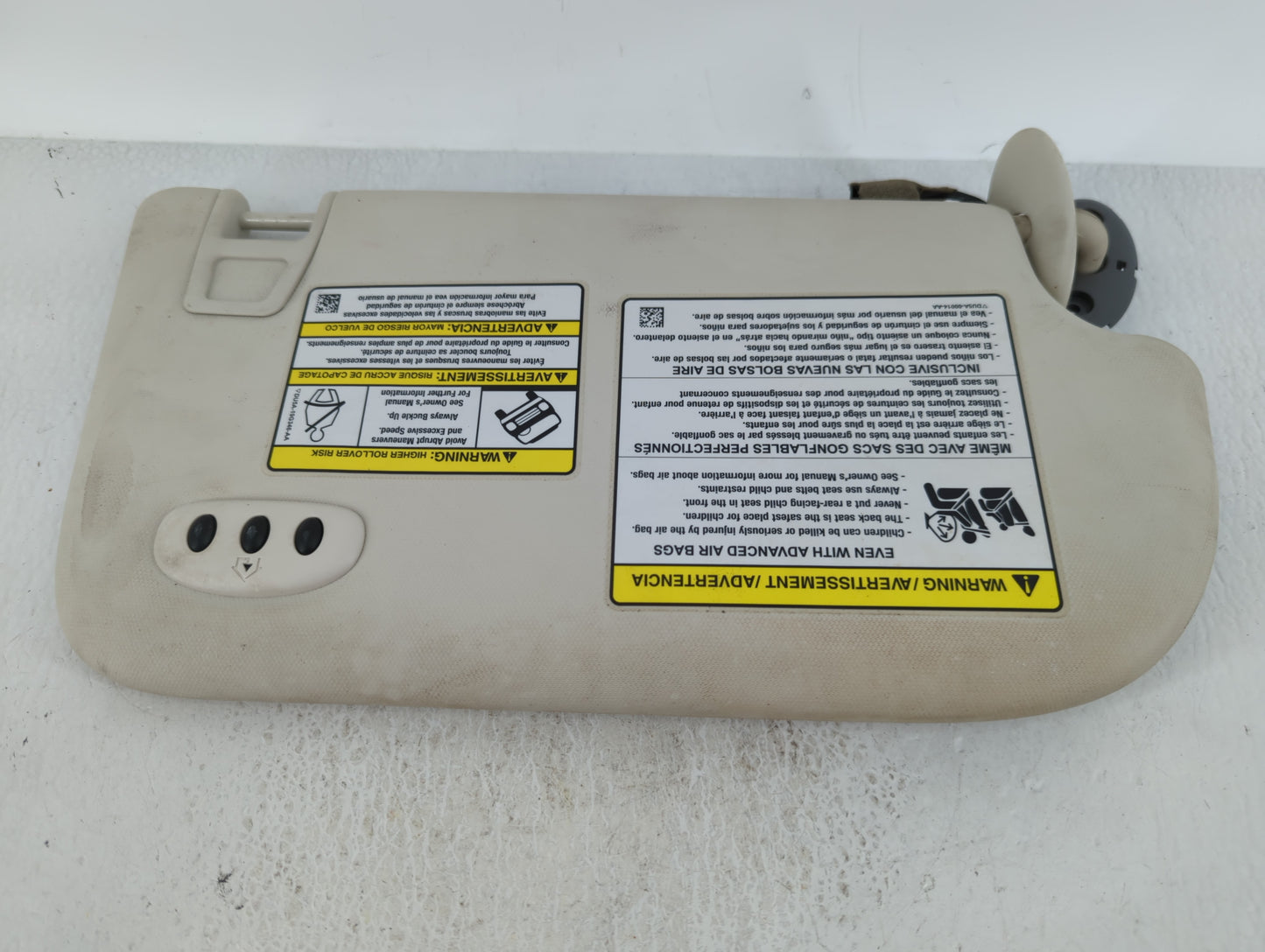 2013-2019 Ford Escape Sun Visor Shade Replacement Driver Left Mirror Fits Fits 2013 2014 2015 2016 2017 2018 2019 OEM Used A