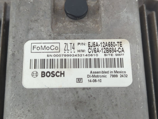 2013 Ford Escape PCM Engine Control Computer ECU ECM PCU OEM P/N:CV6A-12A684-CA EJ5A-12A650-TE Fits OEM Used Auto Parts
