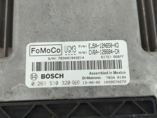 2013 Ford Escape PCM Engine Control Computer ECU ECM PCU OEM P/N:EJ5A-12A650-KD Fits OEM Used Auto Parts