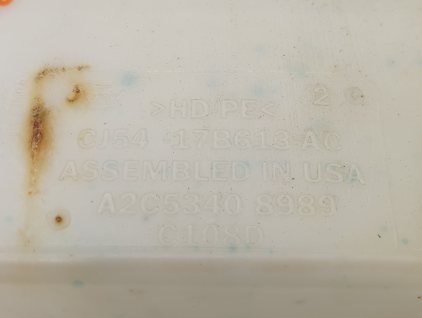 2013-2014 Ford Escape Windshield Washer Fluid Reservoir Bottle Oem - Oemusedautoparts1.com