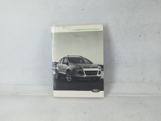 2013 Ford Escape Owners Manual Book Guide P/N:DJ5J19A321 AA OEM Used Auto Parts