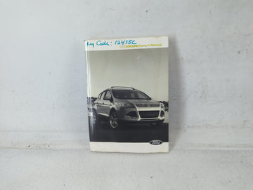 2013 Ford Escape Owners Manual Book Guide OEM Used Auto Parts