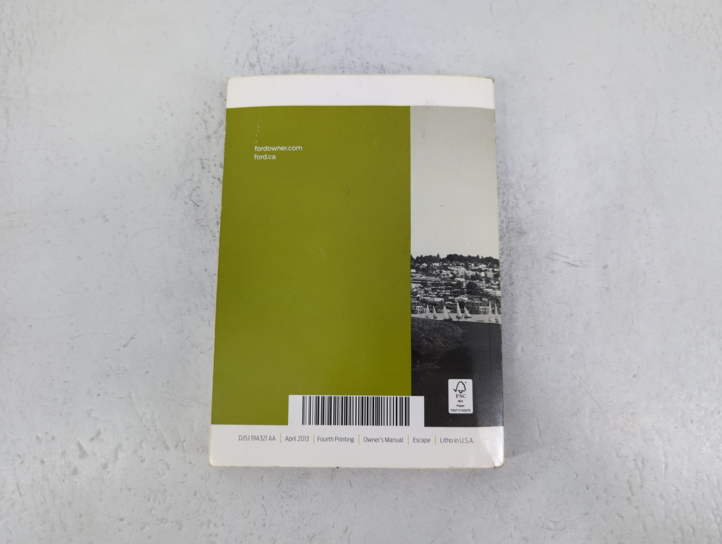 2013 Ford Escape Owners Manual Book Guide P/N:DJ5J 19A321 AA OEM Used Auto Parts - Oemusedautoparts1.com