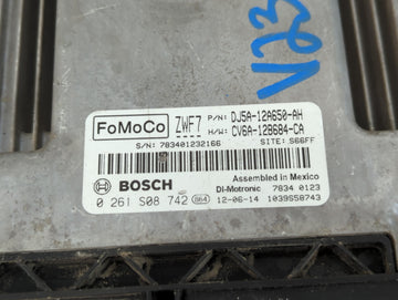 2013-2016 Ford Escape PCM Engine Control Computer ECU ECM PCU OEM P/N:CV6A-12B684-CA DJ5A-12A650-AH Fits Fits 2013 2014 2015 2016 OEM Used Auto Parts