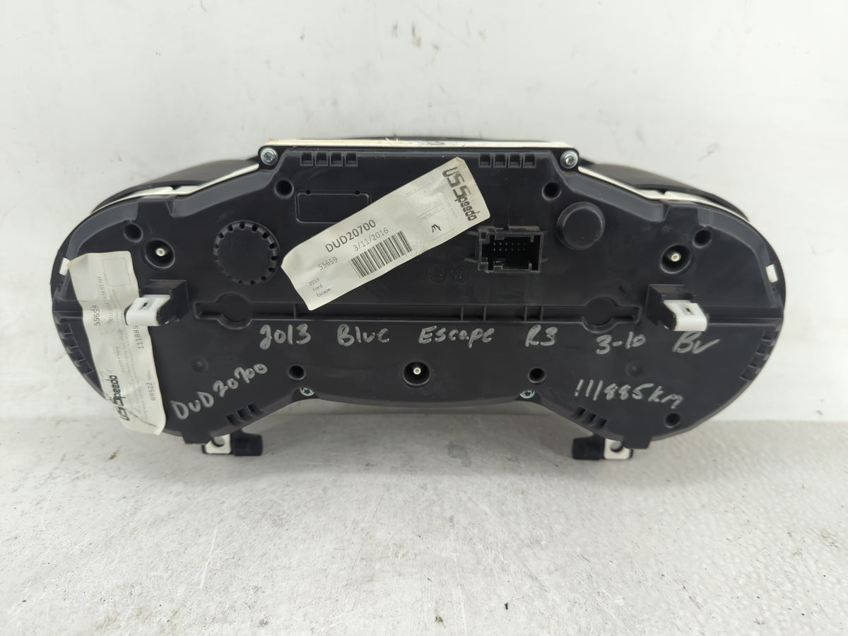 2013 Ford Escape Instrument Cluster Speedometer Gauges P/N:CL8F-10894-B Miles:169K Fits OEM Used Auto Parts - Oemusedautopar