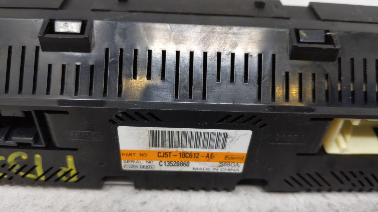 2013 Ford Escape Climate Control Module Temperature AC/Heater Replacement P/N:CJ5T-18C612-AE Fits OEM Used Auto Parts - Oemu