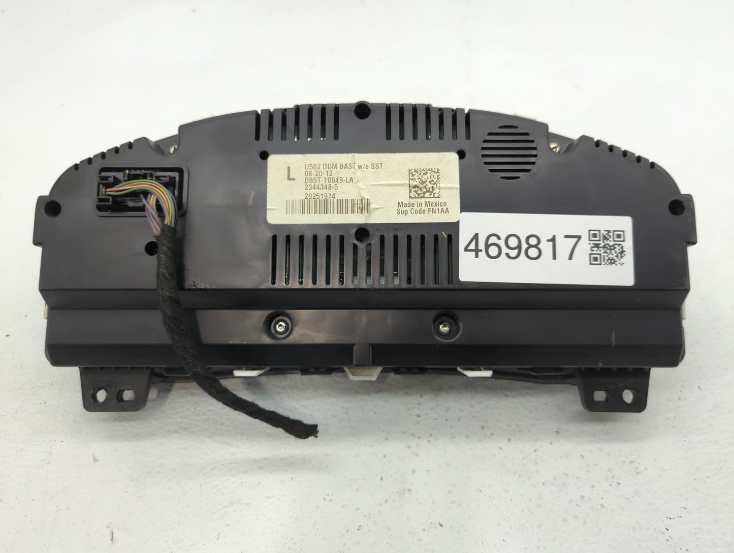 2013 Ford Explorer Instrument Cluster Speedometer Gauges P/N:DB5T-10849-LA DB5T-10849-RA Fits OEM Used Auto Parts - Oemuseda