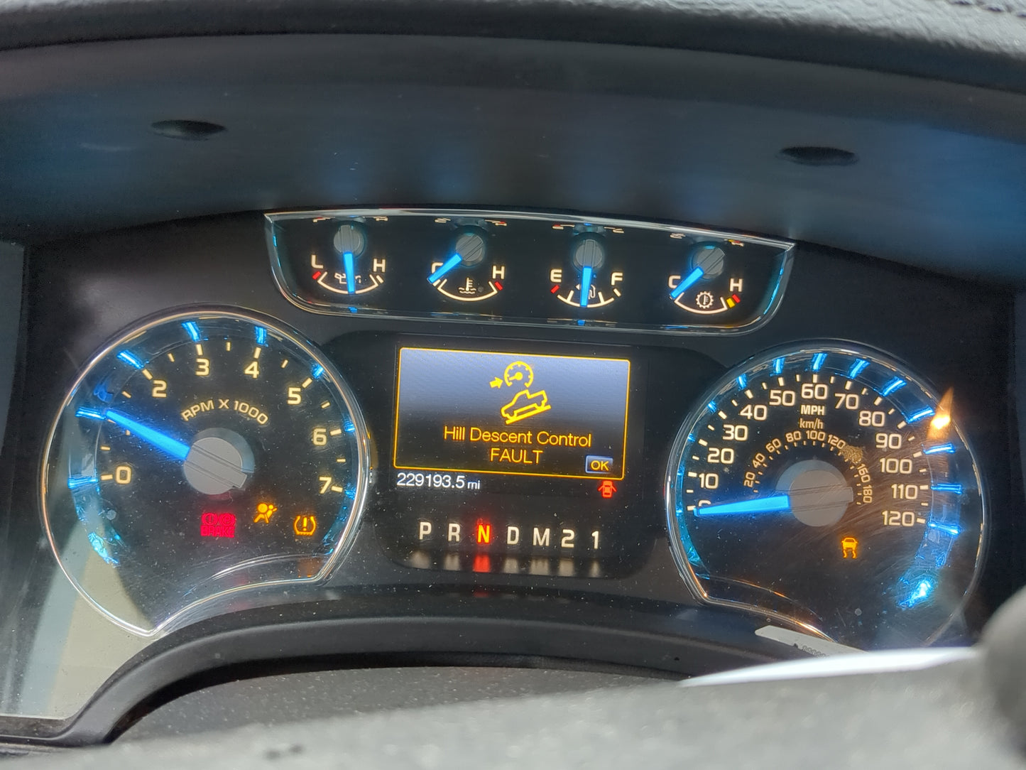 2013 Ford F-150 Instrument Cluster Speedometer Gauges Fits OEM Used Auto Parts - Oemusedautoparts1.com