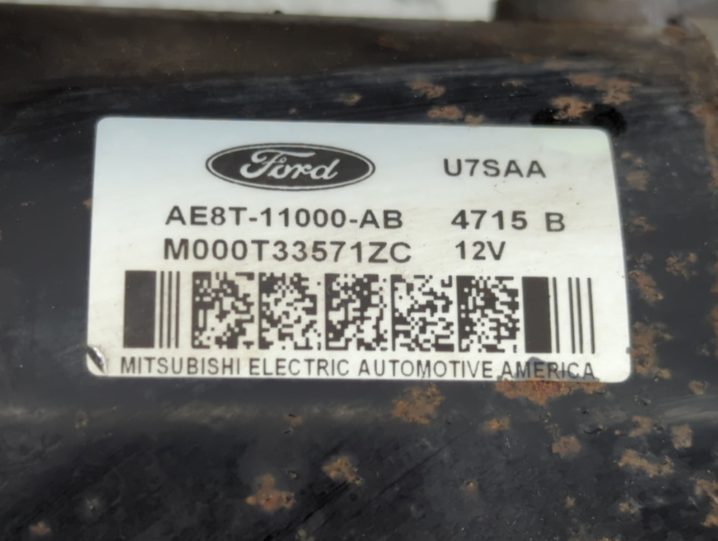 2011-2019 Ford Fiesta Car Starter Motor Solenoid OEM P/N:AE8T-11000-AB Fits Fits 2011 2012 2013 2014 2015 2016 2017 2018 201