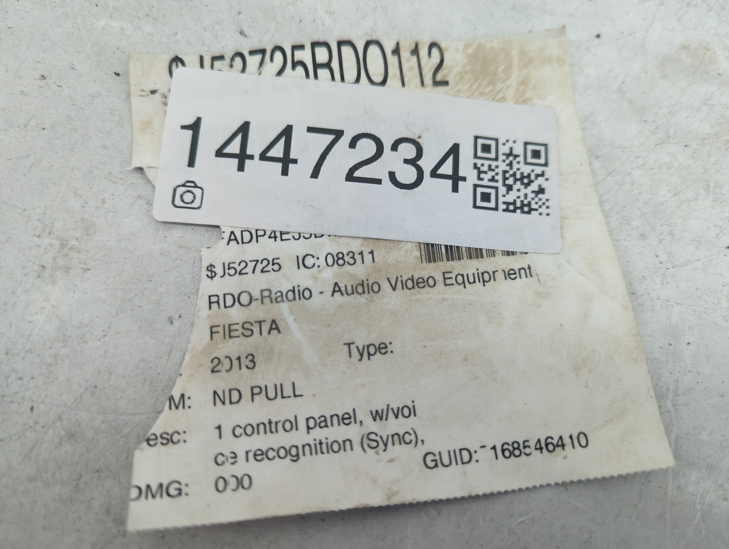 2013-2013 Ford Fiesta Radio Control Panel - Oemusedautoparts1.com