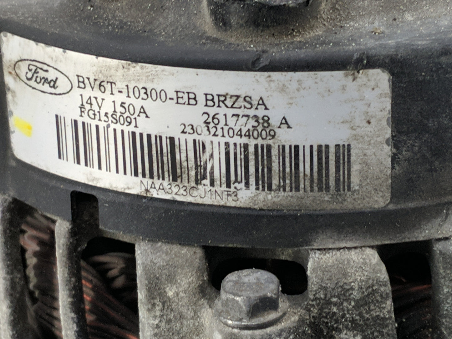 2012-2018 Ford Focus Alternator Replacement Generator Charging Assembly Engine OEM P/N:2617738 A BV6T-10300-EB Fits OEM Used