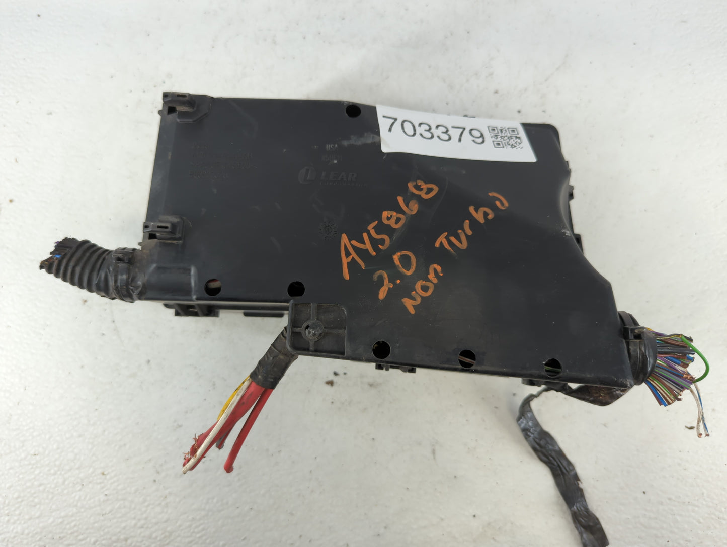 2012-2014 Ford Focus Fusebox Fuse Box Panel Relay Module P/N:AV6T-14A067-AC Fits Fits 2012 2013 2014 OEM Used Auto Parts - O