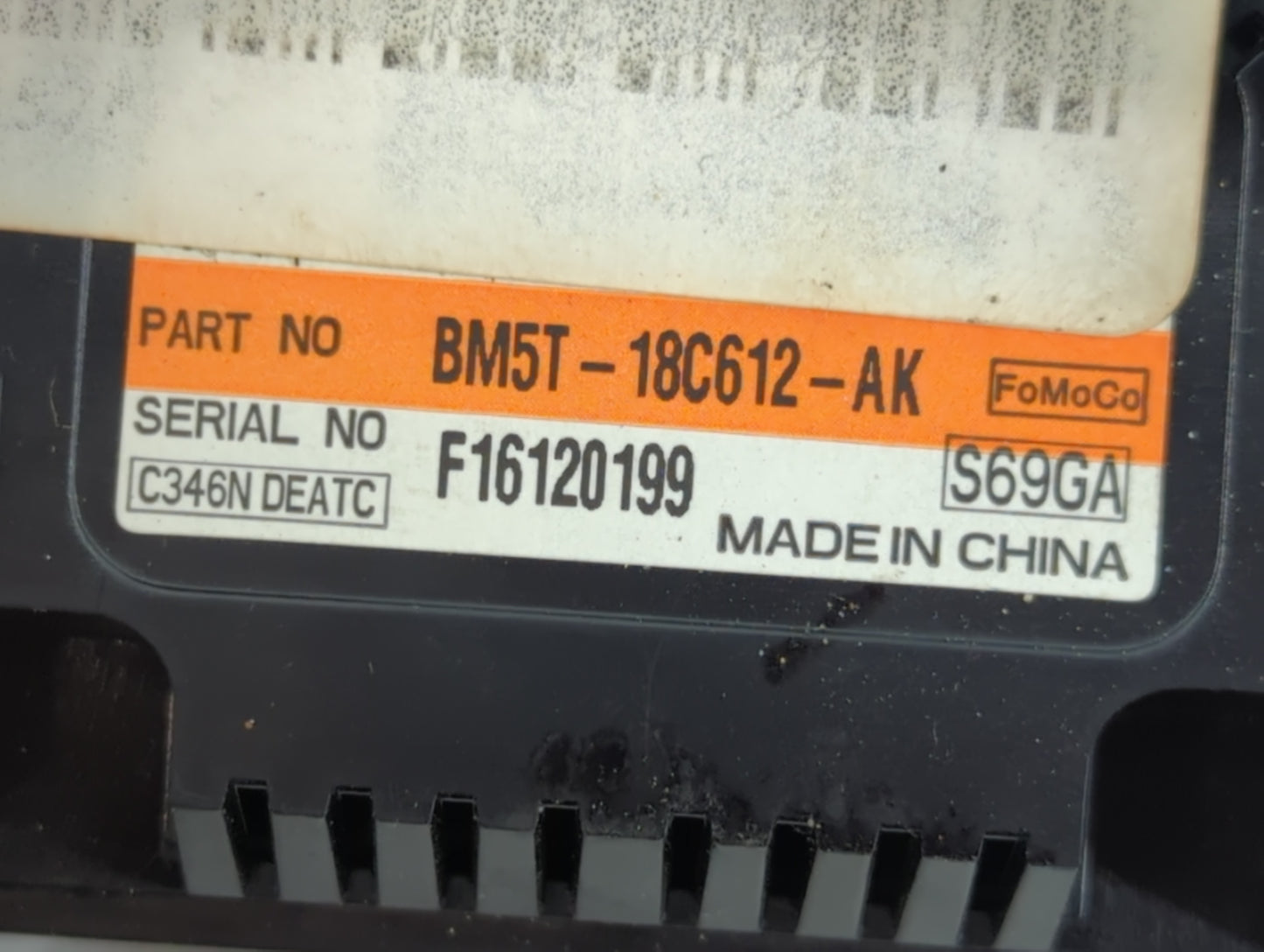 2013-2014 Ford Focus Climate Control Module Temperature AC/Heater Replacement P/N:BM5T-18C612-AK Fits Fits 2013 2014 OEM Use